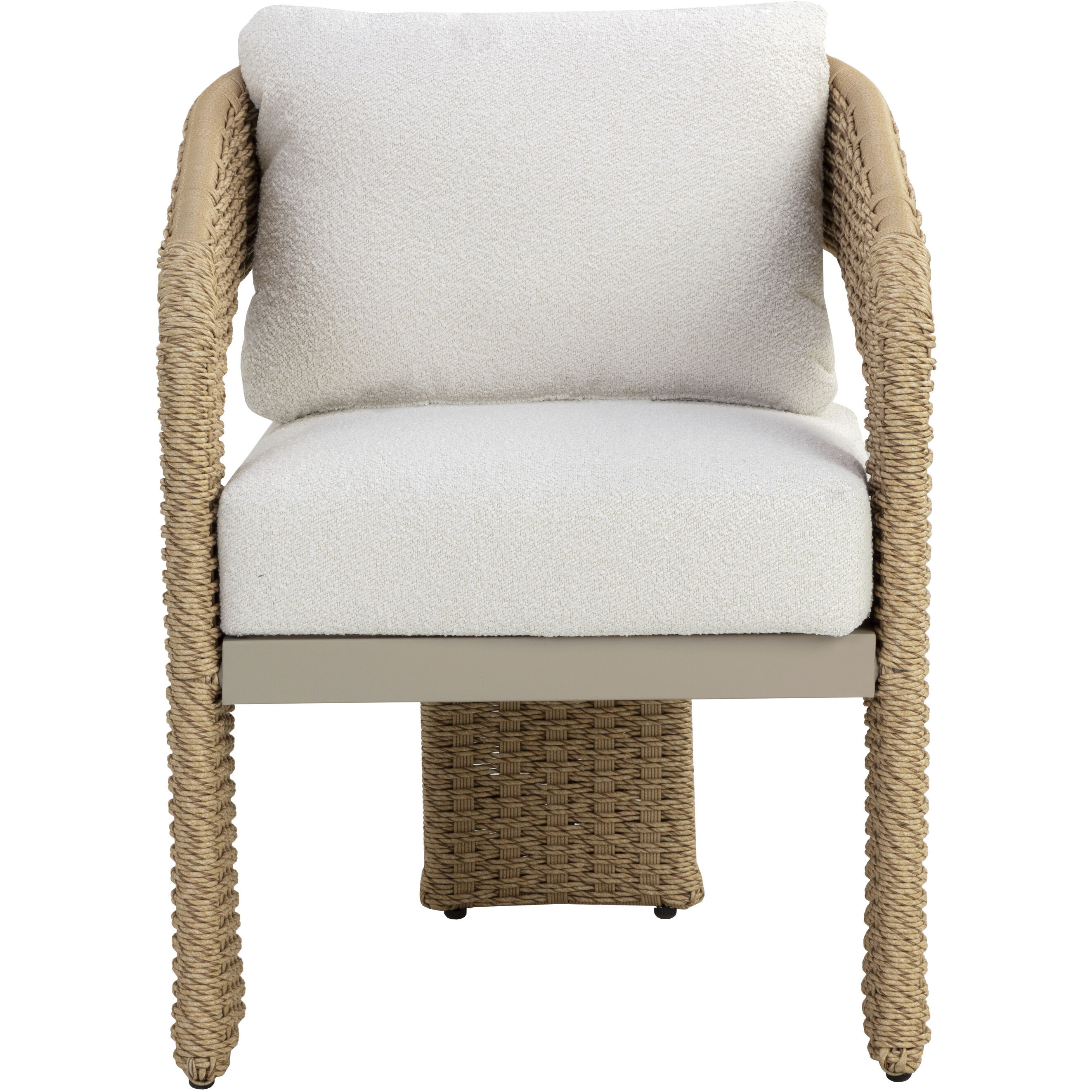 Pylos Natural / Louis Cream Outdoor Dining Armchair